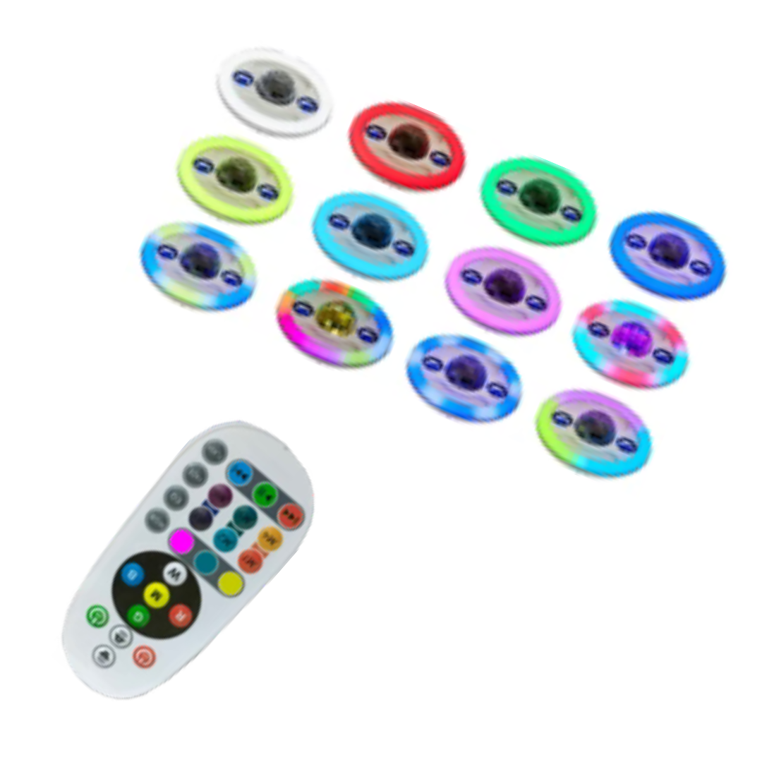 Lámpara LED RGB 36W E26 con Bocina Bluetooth Integrada y Luz Estrobo | Luz de Día 6500K, Control Remoto - LUMMI